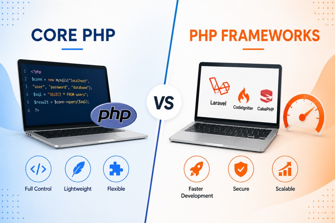 Core PHP vs PHP Frameworks: Which Development Approach Is Better?